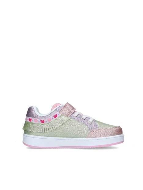 SNEAKERS BASSE LKAA8049AGL GLITTERATE BAMBINA FUCSIA