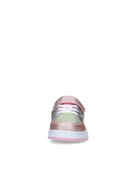 SNEAKERS BASSE LKAA8049AGL GLITTERATE BAMBINA FUCSIA