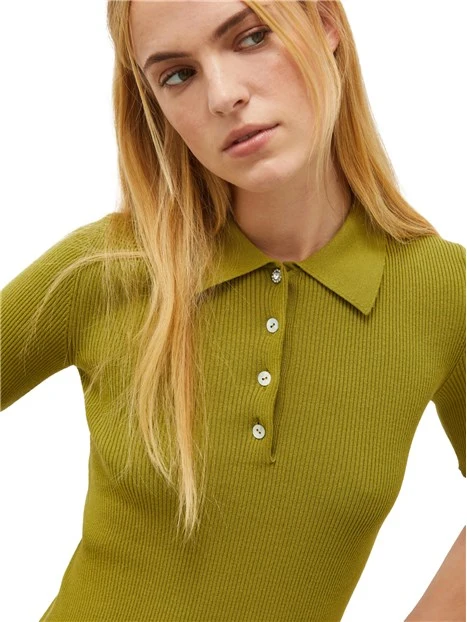 POLO MANICA CORTA DONNA VERDE