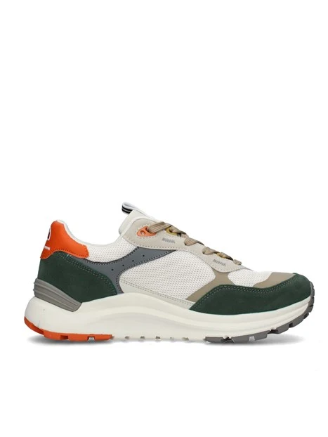 SNEAKERS BASSE GRADY001 BIANCO VERDE ARANCIO