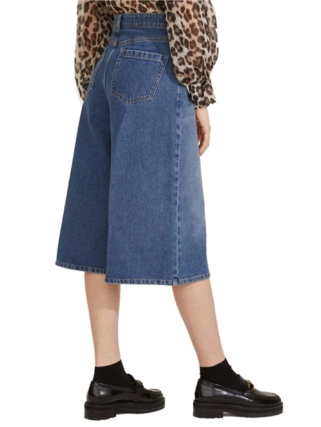 JEANS CROPPED CULOTTE DONNA BLU